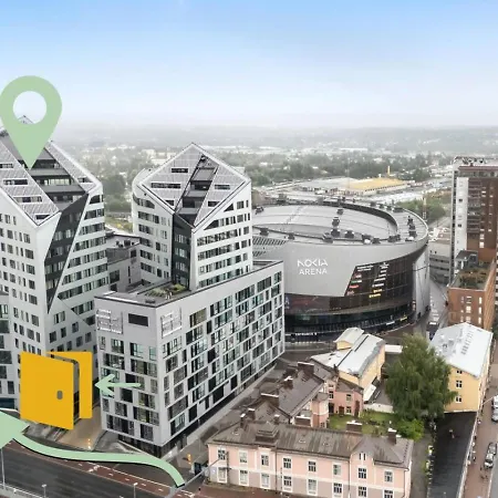 In Topaasi 3 Magnificent 1bd Above The Skies In Heart Of Next To Nokia Arena Holiday home Tampere