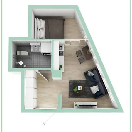 In Topaasi 3 Magnificent 1bd Above The Skies In Heart Of Next To Nokia Arena * Tampere